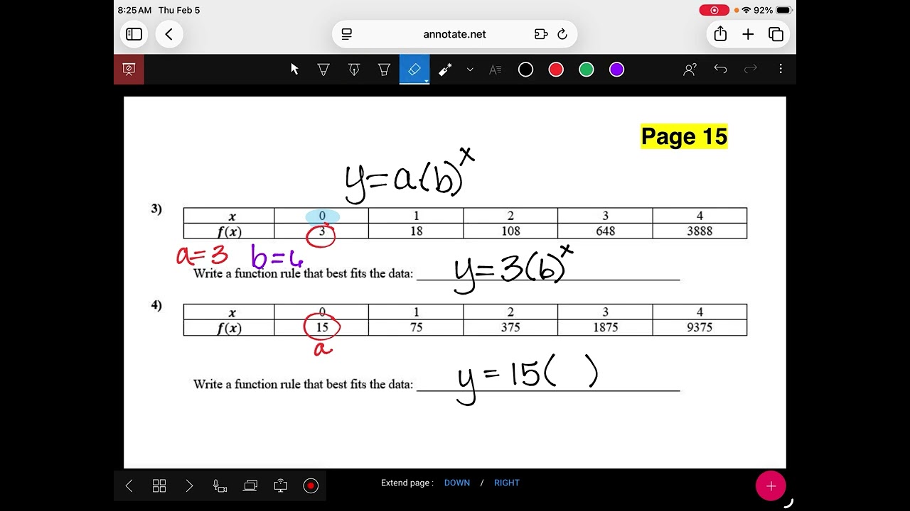 2/5 IM3 Mod5 analyzing exponential graphs