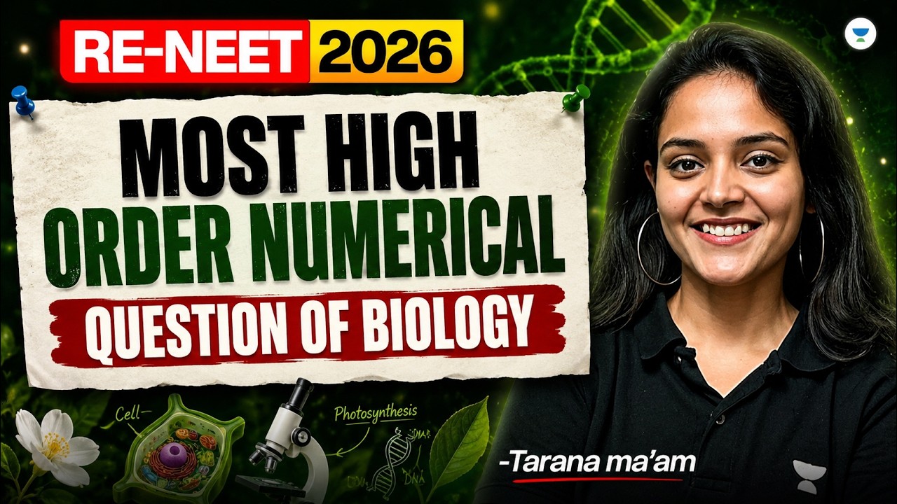 Most High Order Numerical Questions of Biology RE-NEET 2026 | Top Biology Numericals | Tarana Ma&rsquo;am