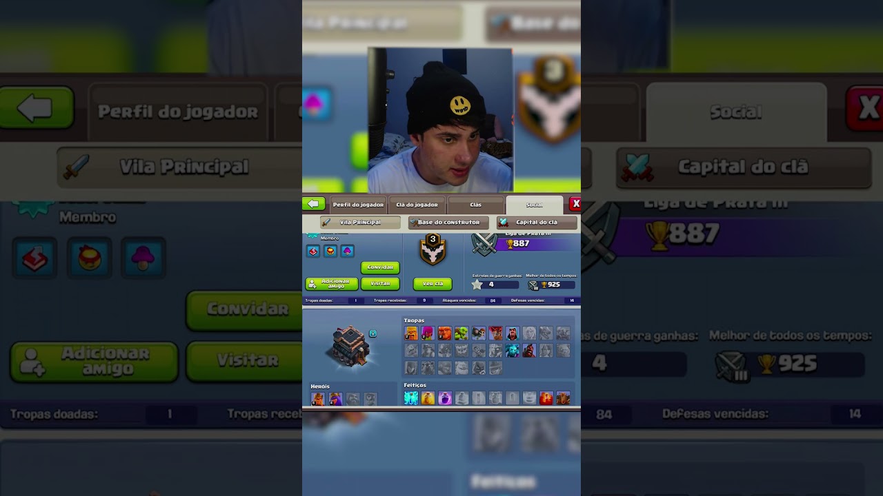 A PIOR VILA CV9 DO CLASH OF CLANS KKKKKKKKKKK
