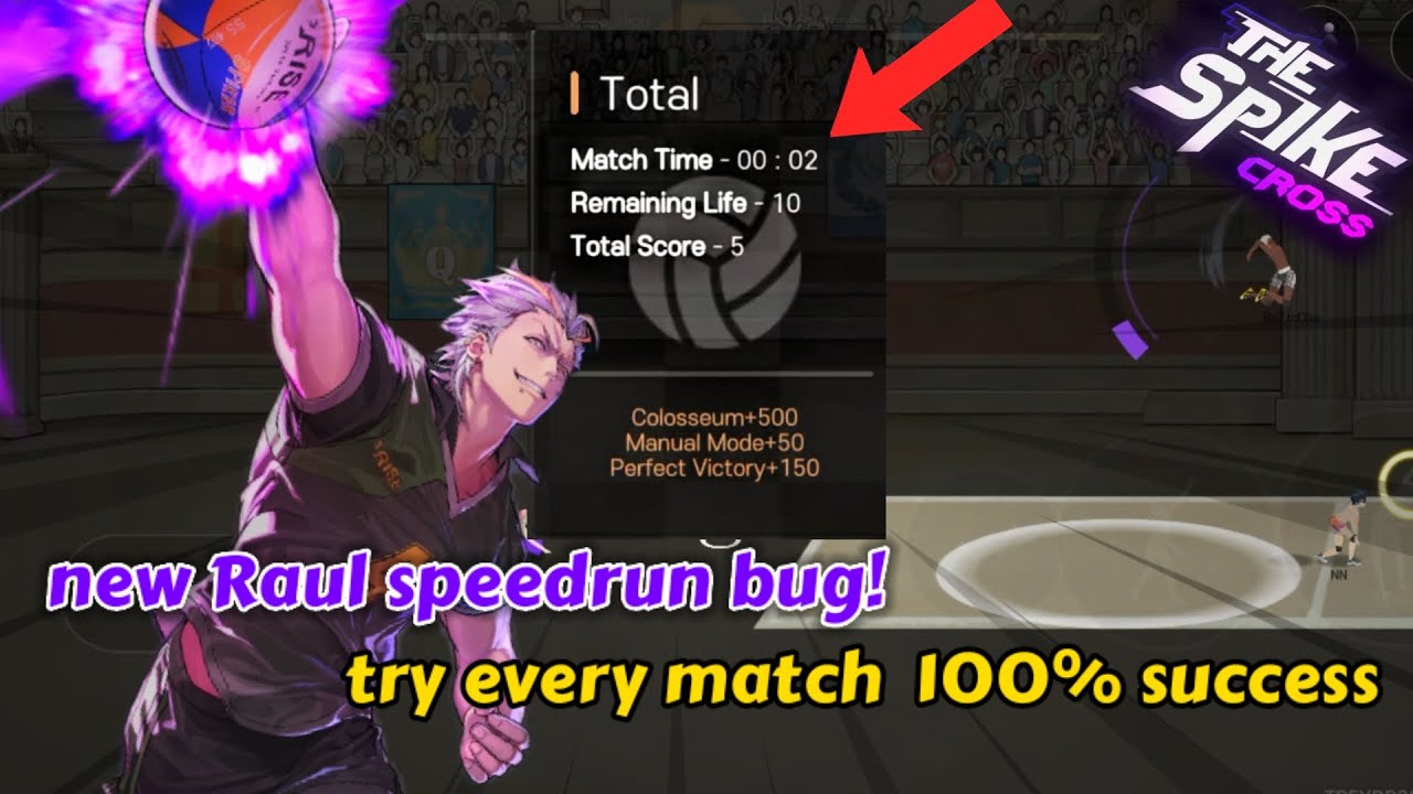 Try Raul Speedrun bug! (100% real)😱 easy serve ace,Raul very broken!🔥 II The Spike Cross 