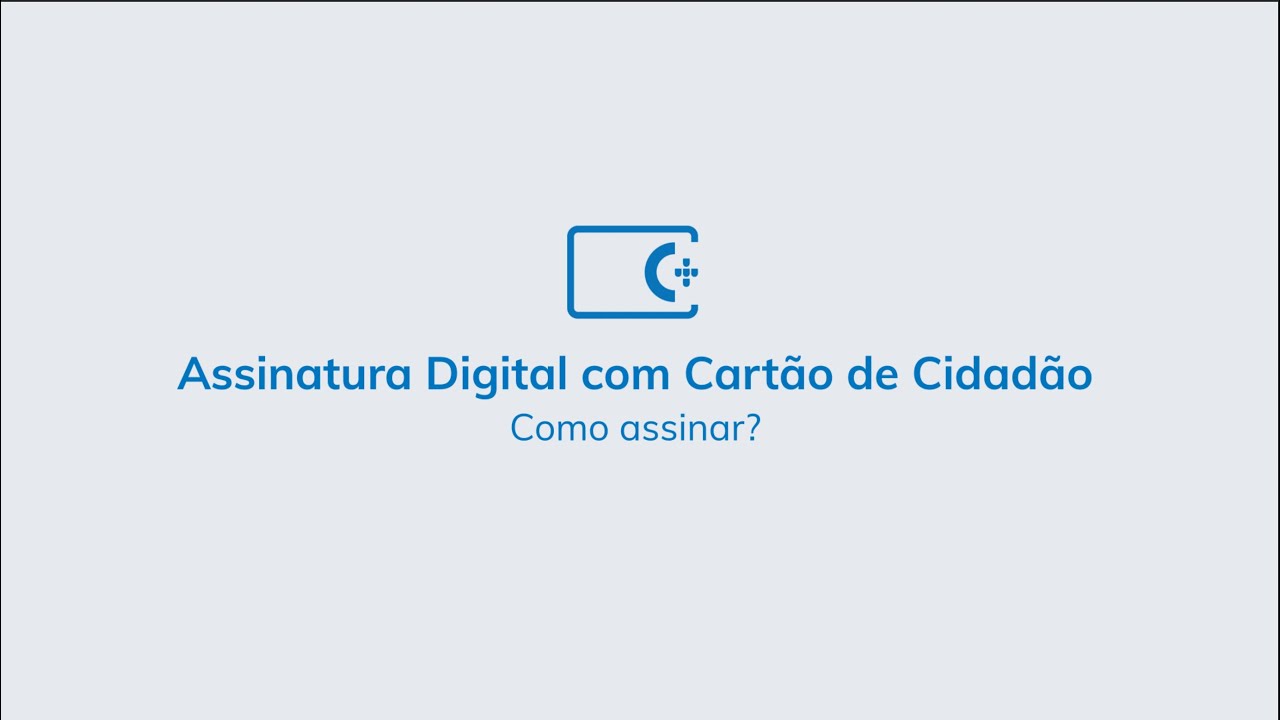 Assinatura digital com Cartão de Cidadão