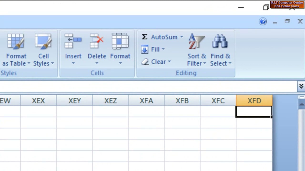 Microsoft Excel Introduction Mizo tawnga computer zirna (MIT Computer Centre Online Class Video)