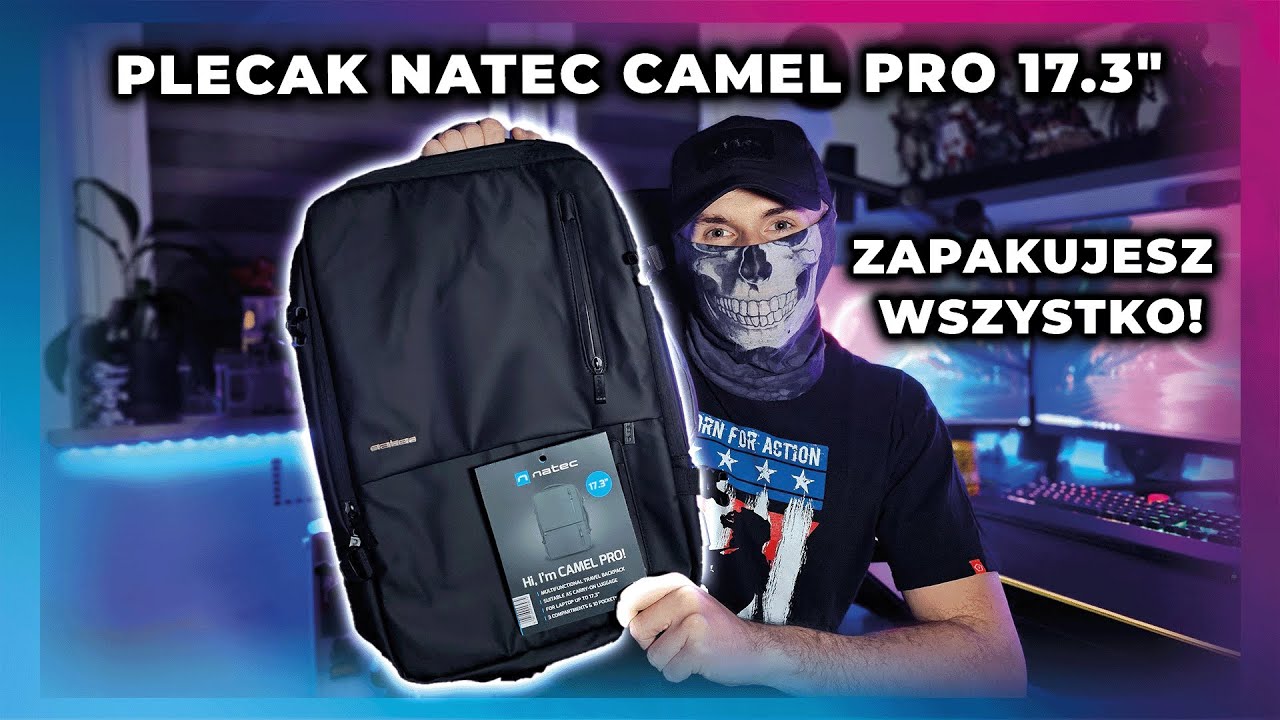 Plecak Natec Camel Pro 17,3" - Zapakujesz wszystko co chcesz! Plecak na laptopa | Torba na laptopa