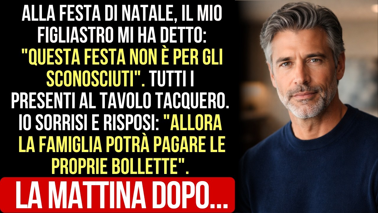 A Natale, Il Mio Figliastro Mi Ha Detto: 