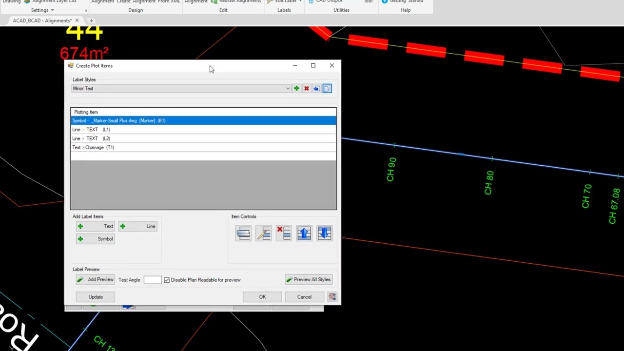 Civil Site Design Alignments | Alignment Annotation