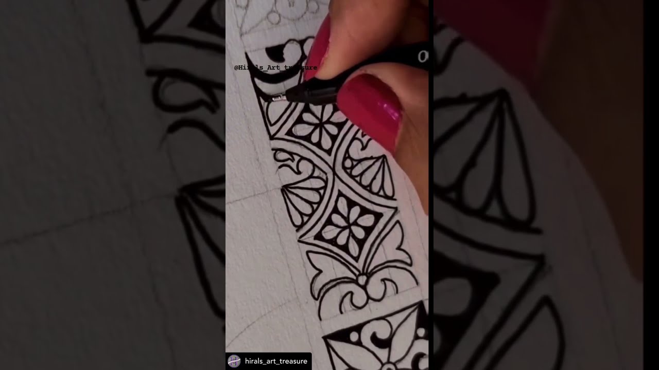 Lovely mandala by @hirals_art_treasure #square #art_video #beautifulart #lovelyart #mandala