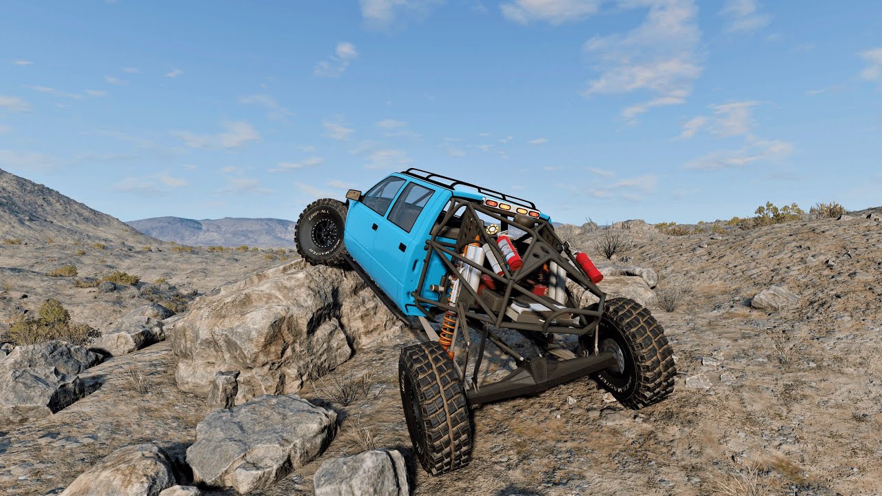 BeamNG.Drive| Realistic Rock Crawling | D15 Crawler Crew Cab [4k60]