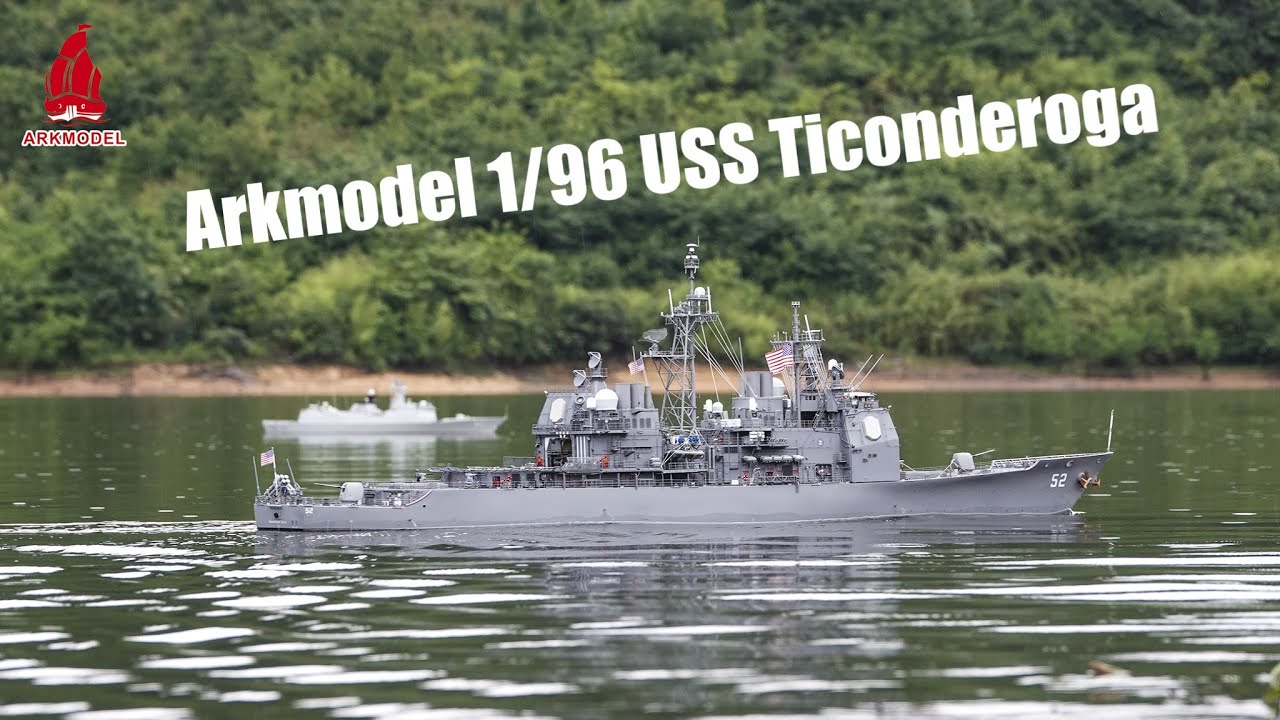 Arkmodel 1/96 USS Ticonderoga Class Bunker Hill CRUISER United States Navy DDG CG-52 Ship
