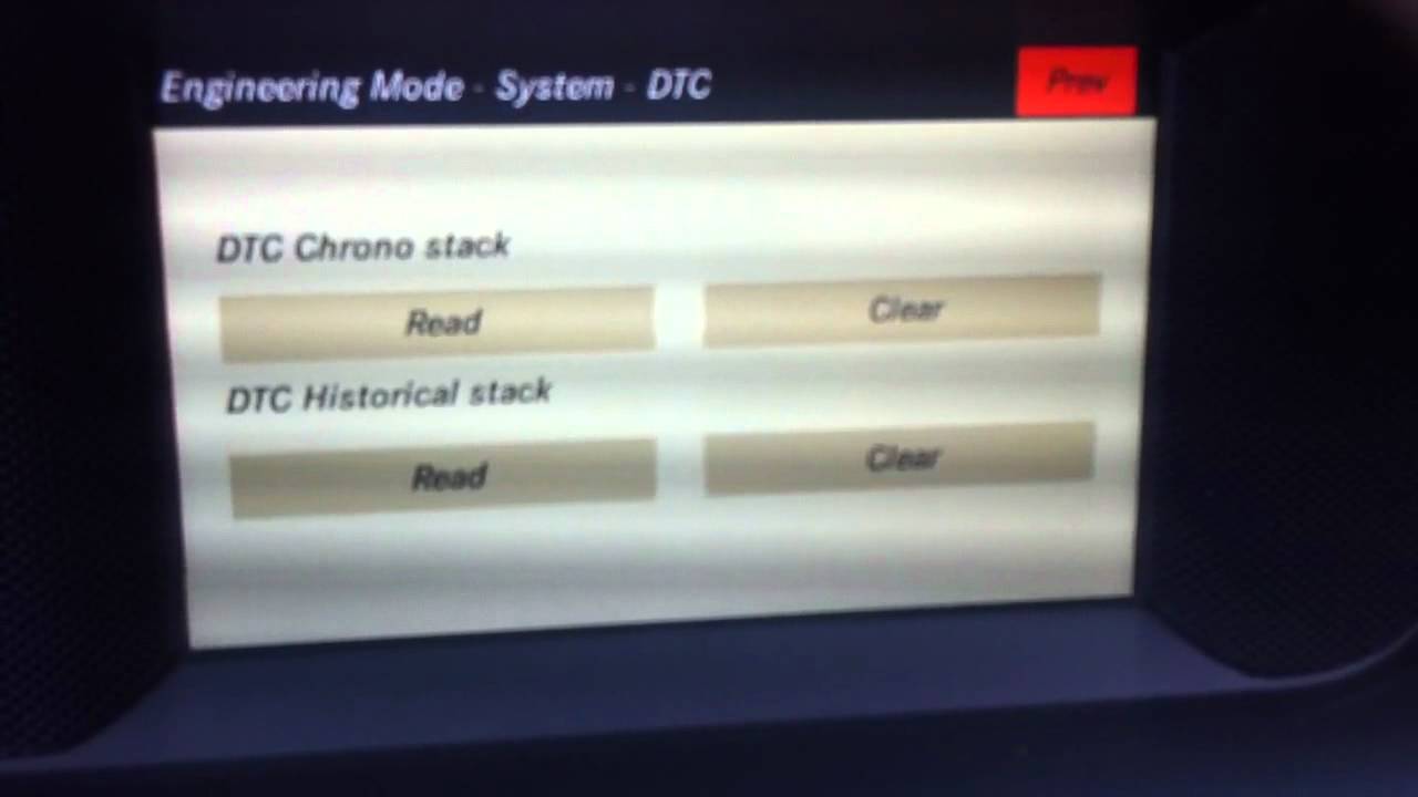 Engineering Mode Audio 20 (W204 2011)