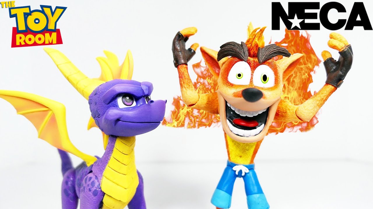 Neca Spyro The Dragon & Crash Bandicoot Deluxe Figure Review