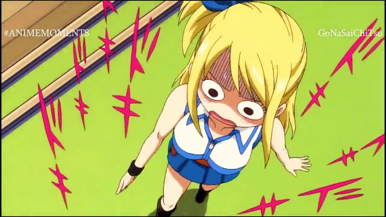 Lucy pensa che Natsu si sia innamorato di lei ma.. - #ANIMEMOMENTS #fairytail #lucyheartfilia #natsu
