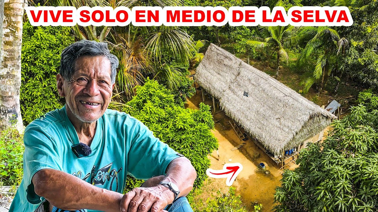 Este hombre VIVE FELIZ en la INMENSA Y SOLITARIA SELVA del Perú, Don Emilio | Jordy Aventurero