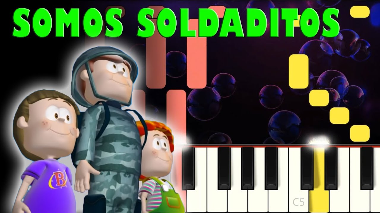 Biper y sus amigos - Somos soldaditos | Piano Cover | Tutorial | Karaoke
