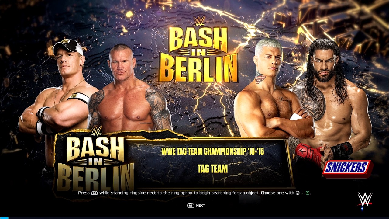 WWE 2K26 Tag Team Match: John Cena & Randy Orton vs Cody Rhodes & Roman Reigns