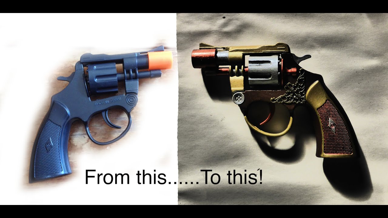 Simple steampunk gun that can be easily made by anyone.