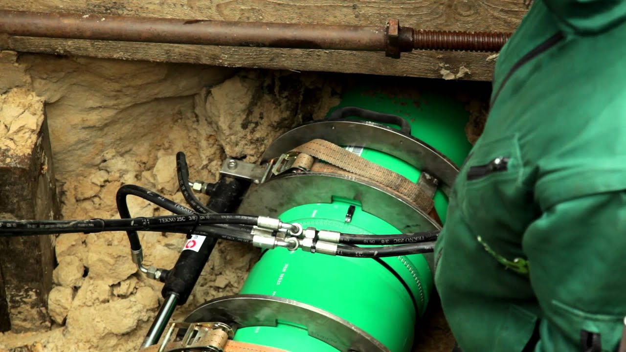 Baustelle Postdam, Schloss Sanssouci, Concept-HL grabenlose Bauweise, Vortriebsrohr Typ MRS 2.0