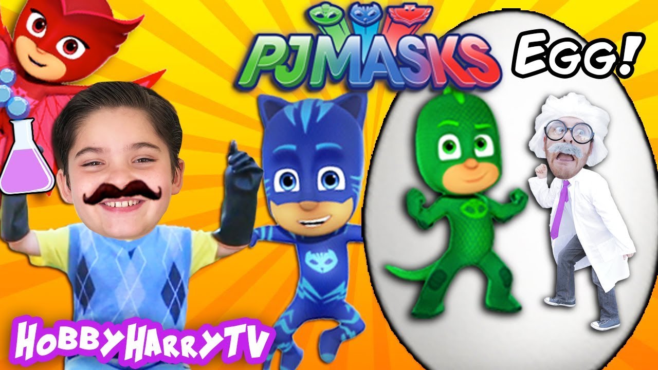HUGE PJ Masks Surprise Egg + Adventure with HobbyHarryTV!