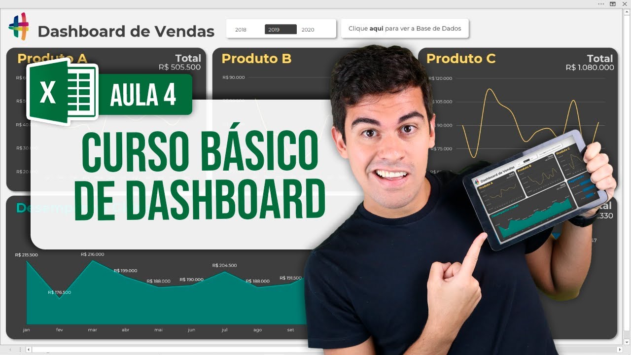 Curso Básico de Dashboard no Excel - Aula 4/4
