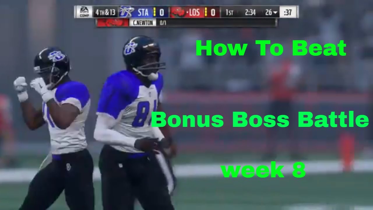 Madden 18 Ultimate Team How To Beat Heroic Boss Battle Week 8 Bonus Boss Battle Solo - All-Pro