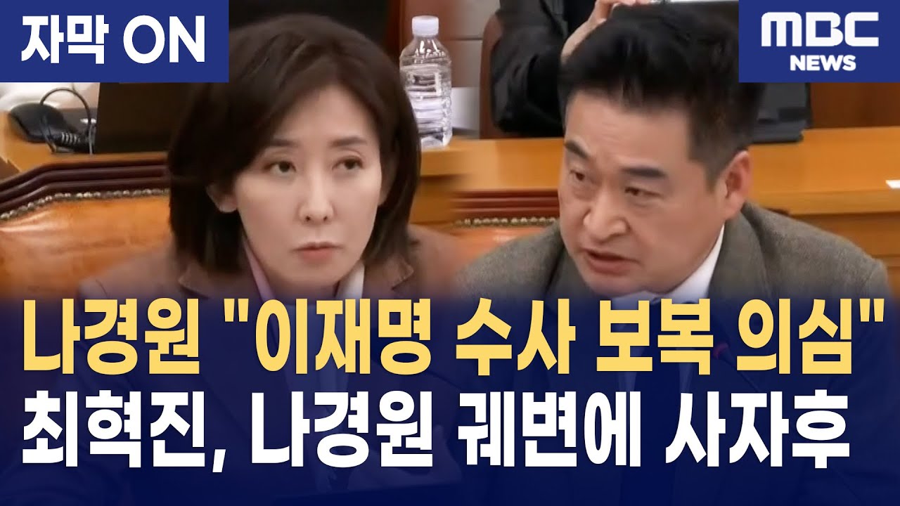 [자막] 최혁진, 나경원의 '이재명 보복' 주장에 사이다 일침!