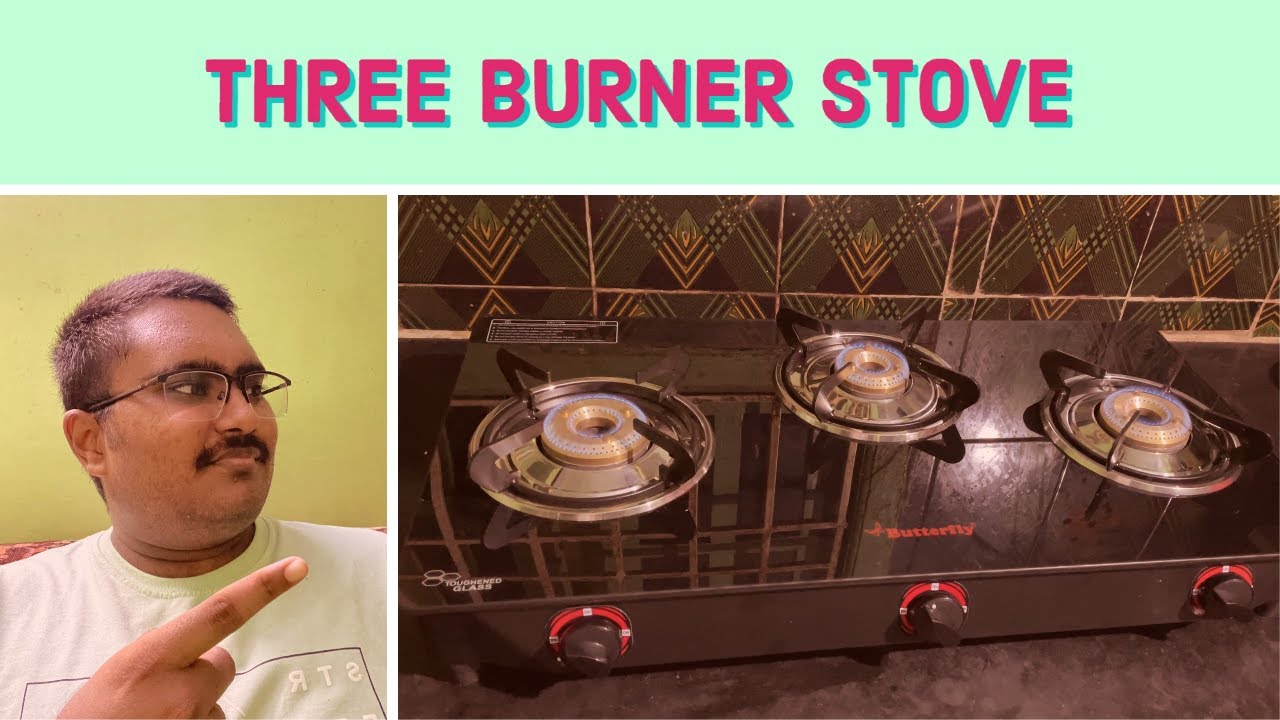 Butterfly rapid 3 burner gas stove unboxing and review in Tamil