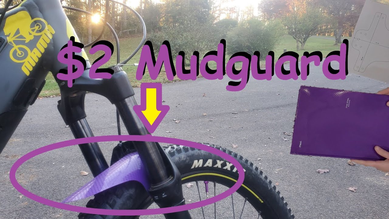 DIY $2 MTB Mudguard