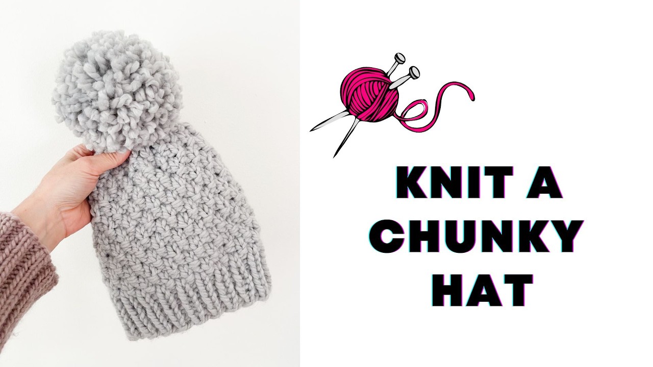 Knit an Easy Chunky Hat Knitting Pattern | Knitted Holiday Gift Ideas