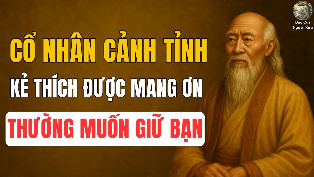 CỔ NHÂN DẠY: Tâm Lý Kẻ Thích Được Người Khác Mang Ơn