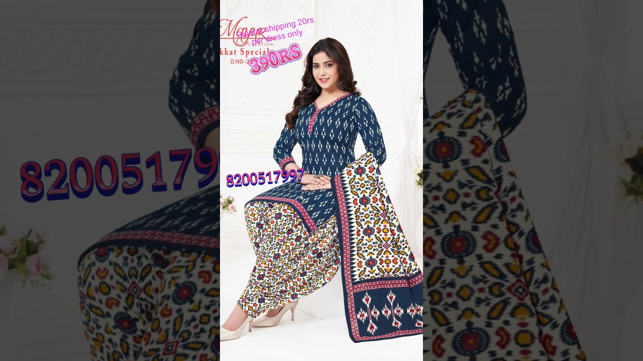 Mayur cotton dress material #dresses #onlineshopping #meeshodress #fashion #dressmaterial #suit