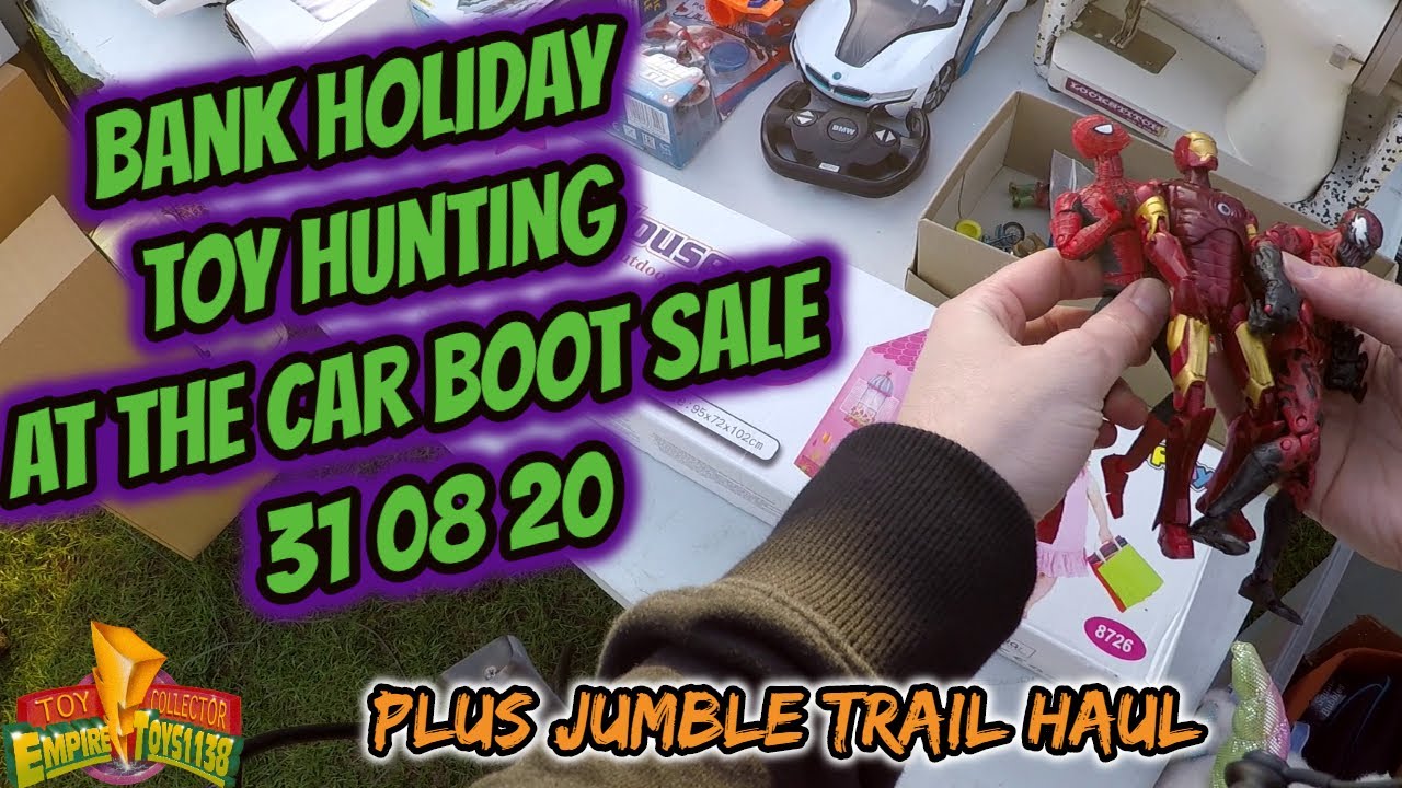 BANK HOLIDAY CAR BOOT SALE TOY HUNTING LIVE 31 08 20. Plus jumble trail finds from the day before.
