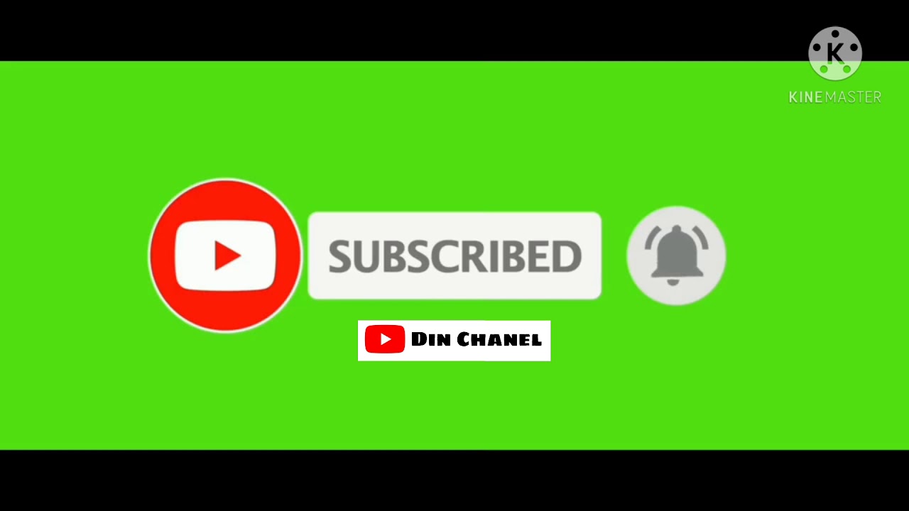 Green Screen// Animated Subscribe Button | Click Bell Icon Button 2021