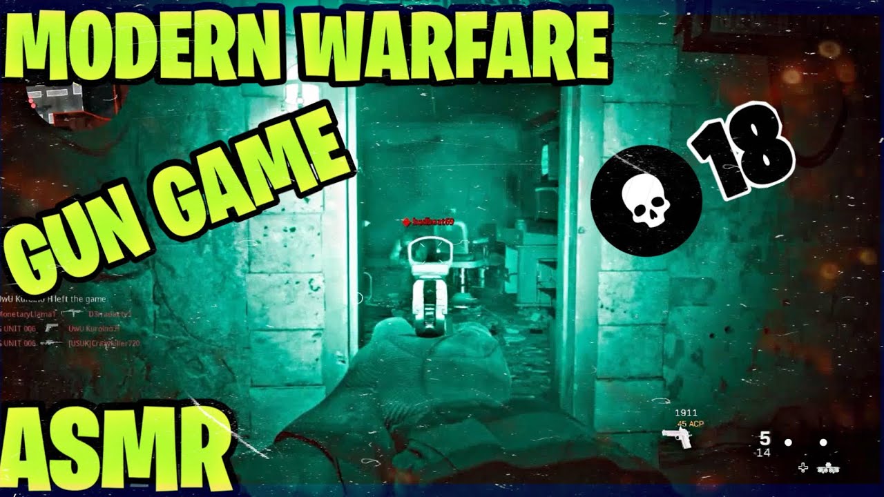 ASMR GAMEPLAY | Modern Warfare Gun Game | Whispered Relaxing ASMR Modern Warfare Gameplay