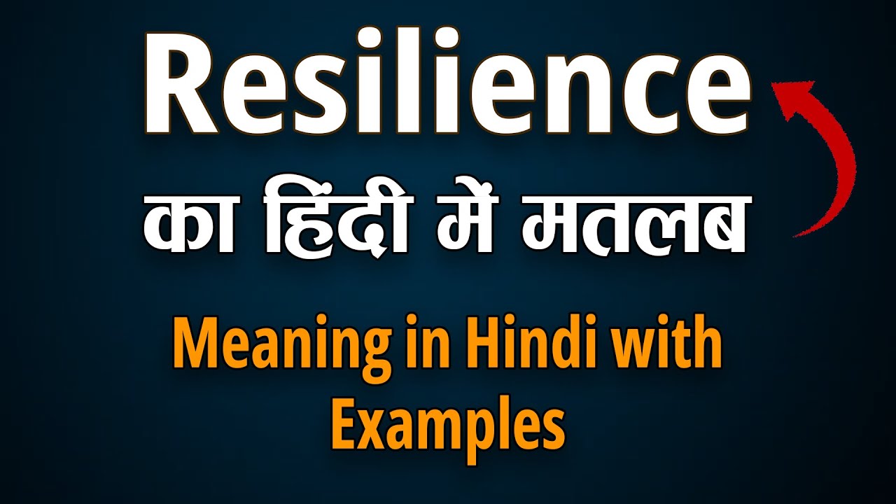 Resilience Meaning in Hindi with Examples [ Resilience Ka Matlab ]