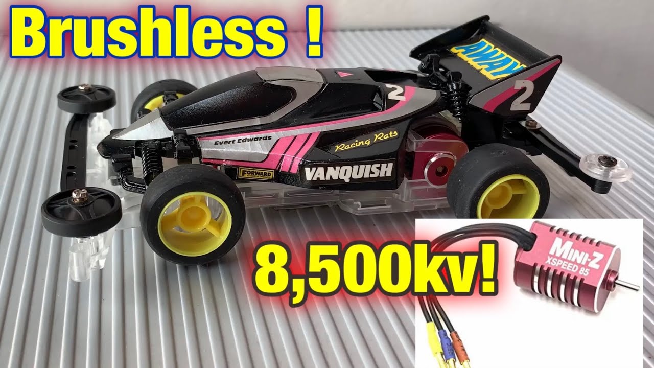 Tamiya Mini 4WD с бесщеточным двигателем 8500кв!