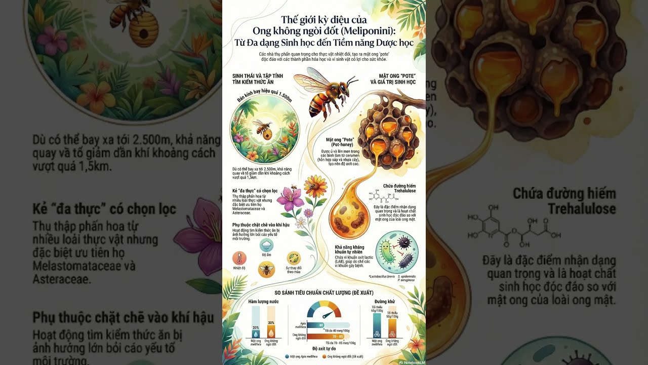 The magical world of stingless bees - Thế giới kỳ diệu của ong dú