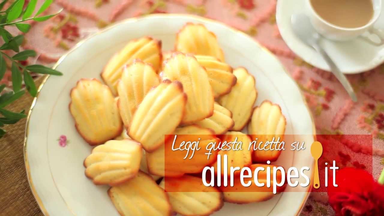 Come preparare le madeleine francesi - videoricetta di biscotti