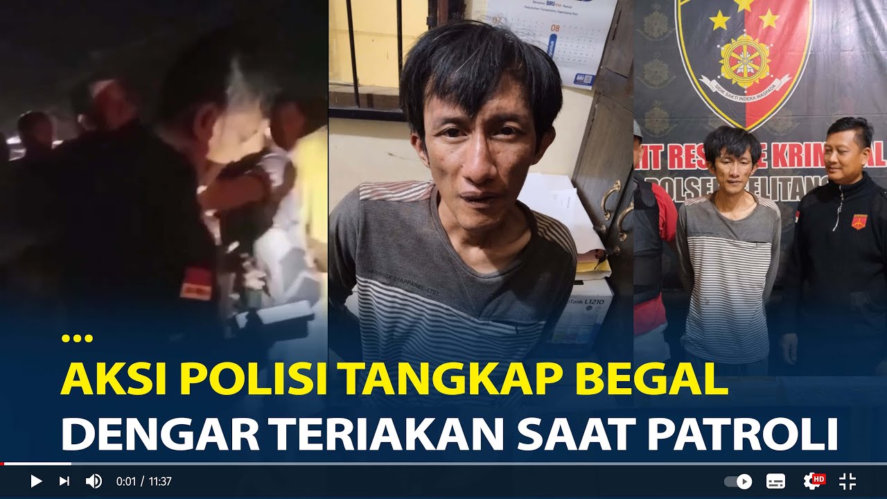 Aksi Sigap Polisi Tangkap Begal di OKU Timur, Dengar Terikan Saat Patroli