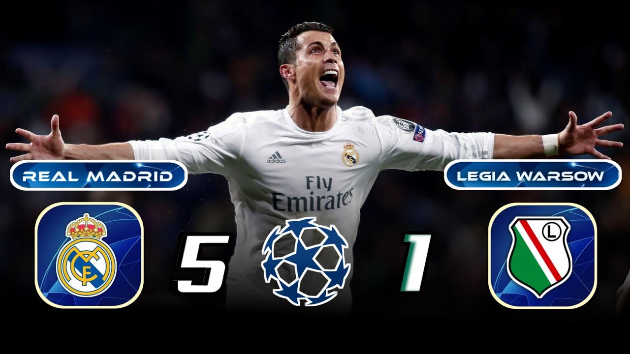 Real Madrid 🇪🇦 × 🇵🇱 Legia Warszawa | 5 × 1 | HIGHLIGHTS | All Goals  | Champions league 2015/2016