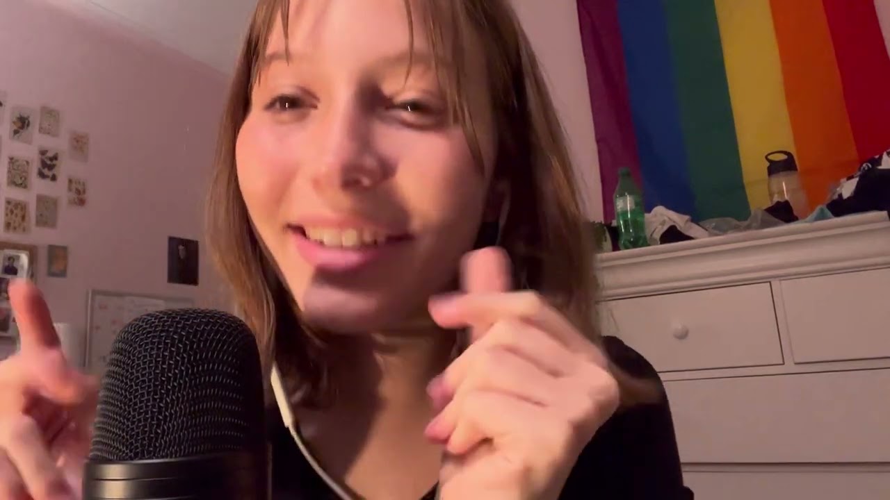 ASMR reviewing the fifine k690 // mic brushing, mouth sounds, and more!