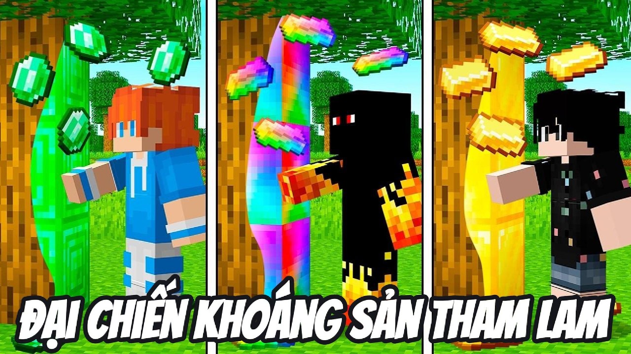 Thử Thách ĐẠI CHIẾN KHOÁNG SẢN THAM LAM TRẢ THÙ LŨ BẠN THÂN KHỐN NẠN Trong Minecraft Siêu Bất Ổn 🤣