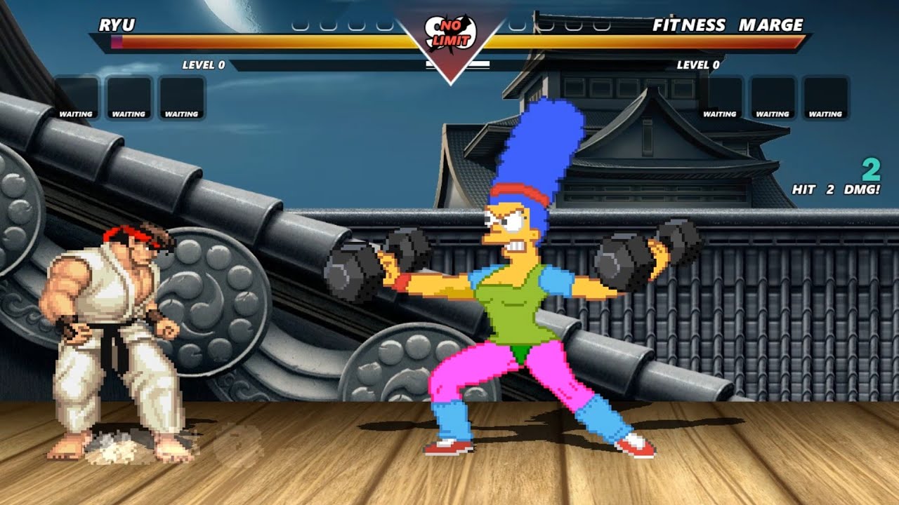 RYU TEAM vs THE SIMPSONS - Epic fight❗