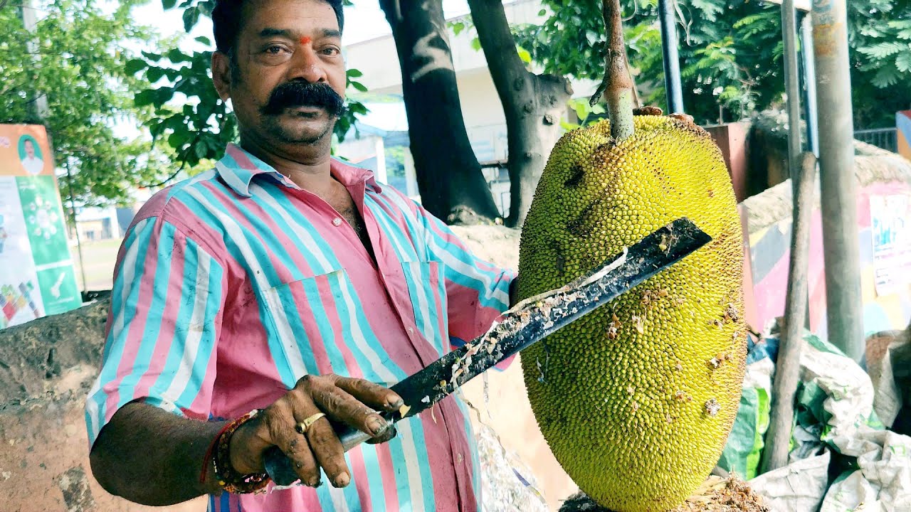 Raw Jack Fruit Ninja of Vendor Cutting Skills | Amazing JackFruit Cutting Skills | Jackfruit Cutting