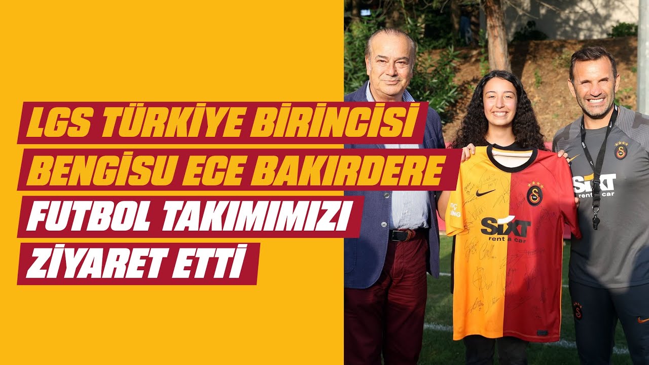 LGS'de 500 tam puan alarak, Galatasaray Lisesi'ni kazanan Bengisu Bakırdere takımımızı ziyaret etti