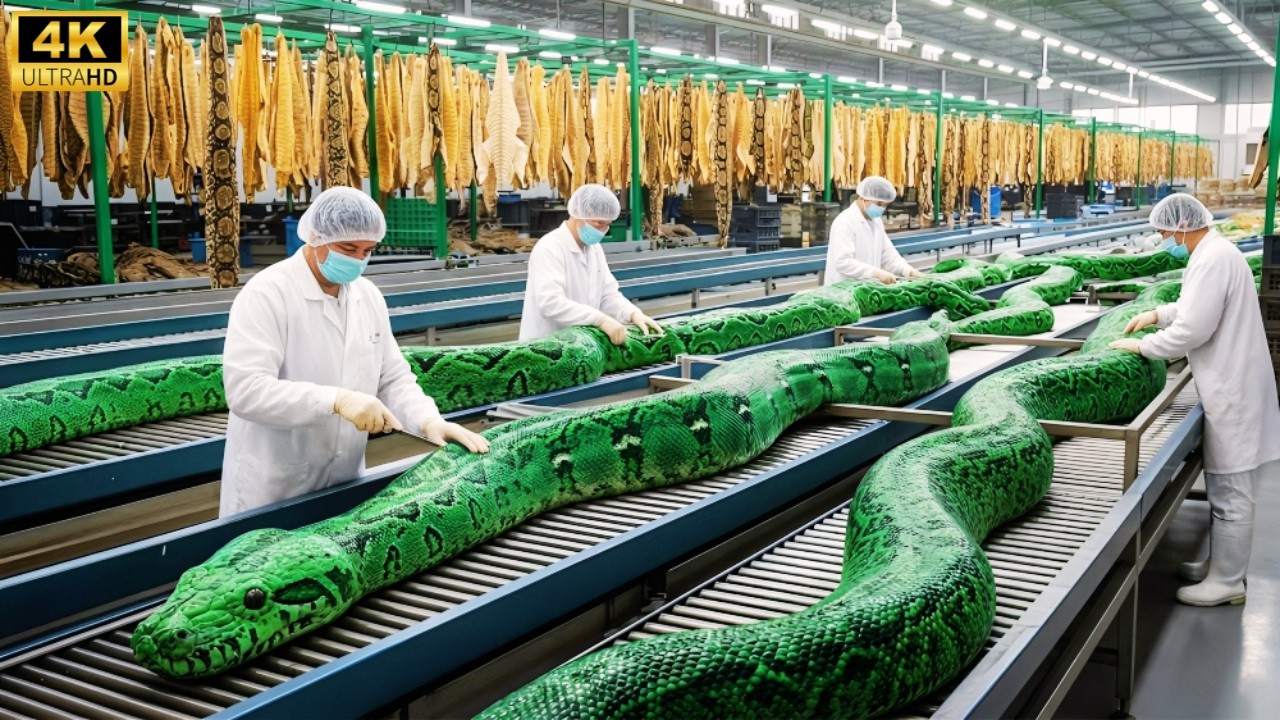 Inside the Snake Leather Factory | How Luxury Snake Skin Jackets Are Made (Full Process)