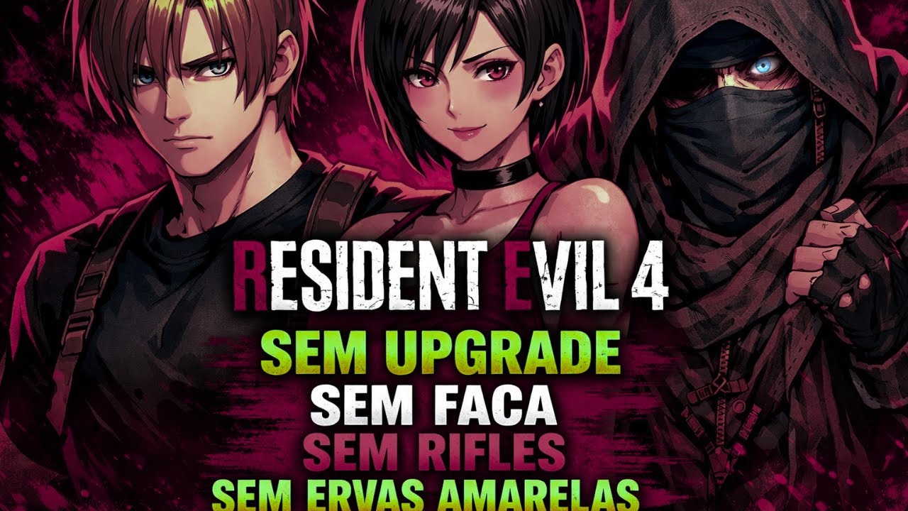 RESIDENT EVIL 4 - DESAFIO SEM FACA, SEM UPGRADE, SEM RIFLE, SEM ERVAS AMARELAS NO PROFISSIONAL