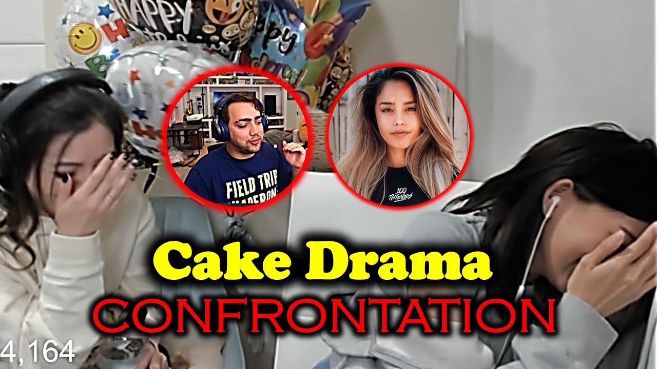 Valkyrae & Mizkif confronted each other about the CAKE DRAMA in a DRAMATIC way | ft. Miyoung, fuslie