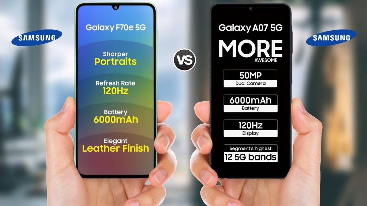 Samsung Galaxy F70e 5G vs Samsung Galaxy A07 5G || Full Comparison 