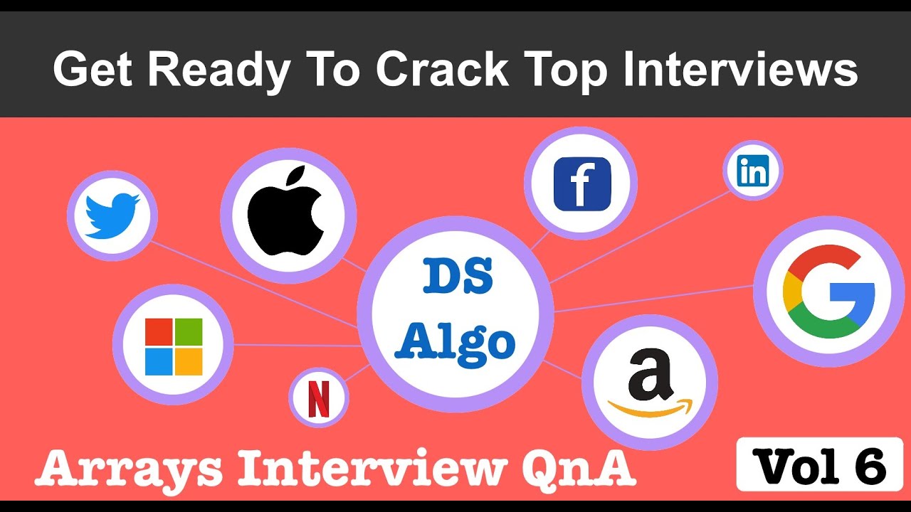 #6 DS & Algo | Arrays Most Frequently Asked Interview QnA | Arrays Tips And Tricks