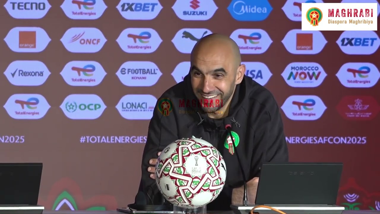 Conférence de Walid Regragui après Maroc – Cameroun 🇲🇦🇨🇲 | Coupe d’Afrique des Nations – Maroc 2025