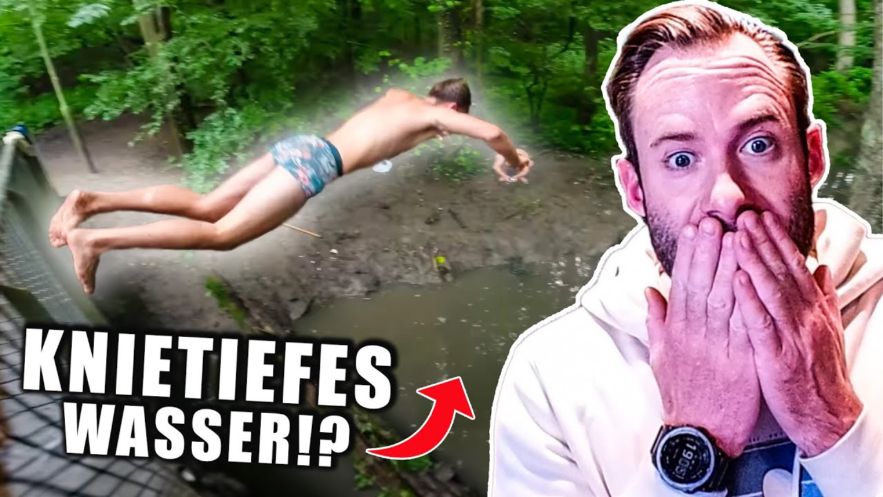 Sprung von einer BRÜCKE in KNIETIEFES WASSER!? Otto reagiert auf Freerunning Schlappen